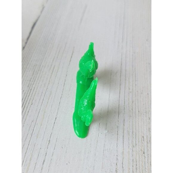 Chicken hen rooster green plastic zoo animal toy figure - Picture 2 of 4